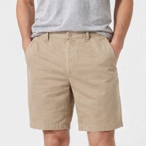 Uniqlo Men's Khaki Flat Front Shorts